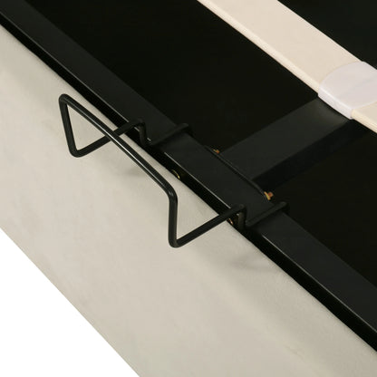 Fangange gepolstertes ohrenförmiges Bett, komplettes/Queensize-/King-/Doppelbett, hydraulisches Funktionsbett mit Lattenrost und Stauraum, Samt