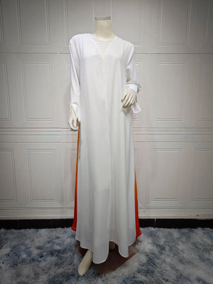 Ramadan Open Chiffon Kimono Abaya Kaftans Turkey Islam Muslim Dress Prayer Clothes Women Djellaba Kebaya Robe Femme Musulmane.