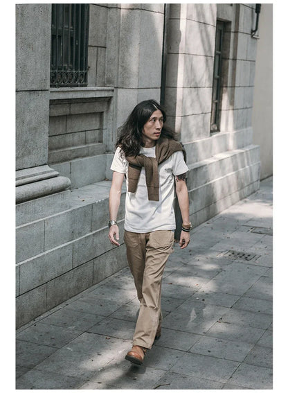 Bronson WWII USAAF Type A-1 Mechanic Sweater Men Heavyweight V-Neck Knit Jumper.