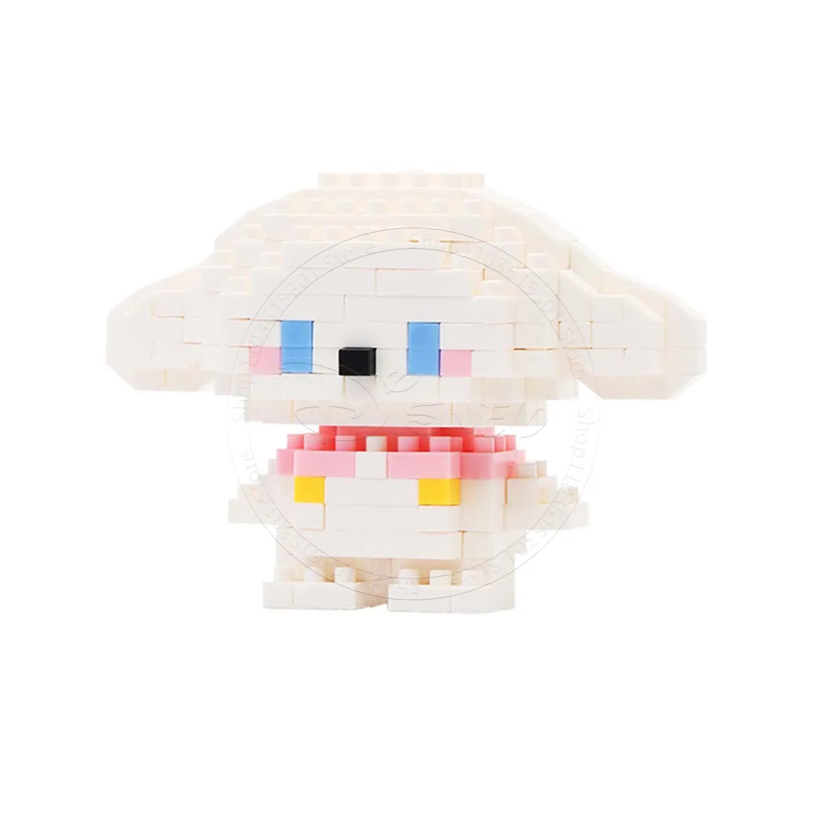 Stitch Disney Princess Elsa LinaBell Building Blocks Mickey Mouse Duck Mini Action Figures Blocks Assemble Toys Brick Kids Gifts