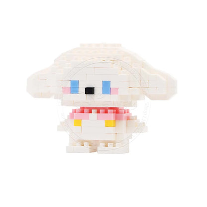 Stitch Disney Princess Elsa LinaBell Building Blocks Mickey Mouse Duck Mini Action Figures Blocks Assemble Toys Brick Kids Gifts