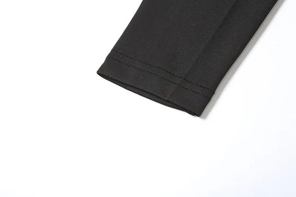 Autumn 2025 Long Sleeve Pullover New Fashion Sexy Spice Girls Crew Neck Single Rotator Sleeve Pleated Slim Bodysuit Women