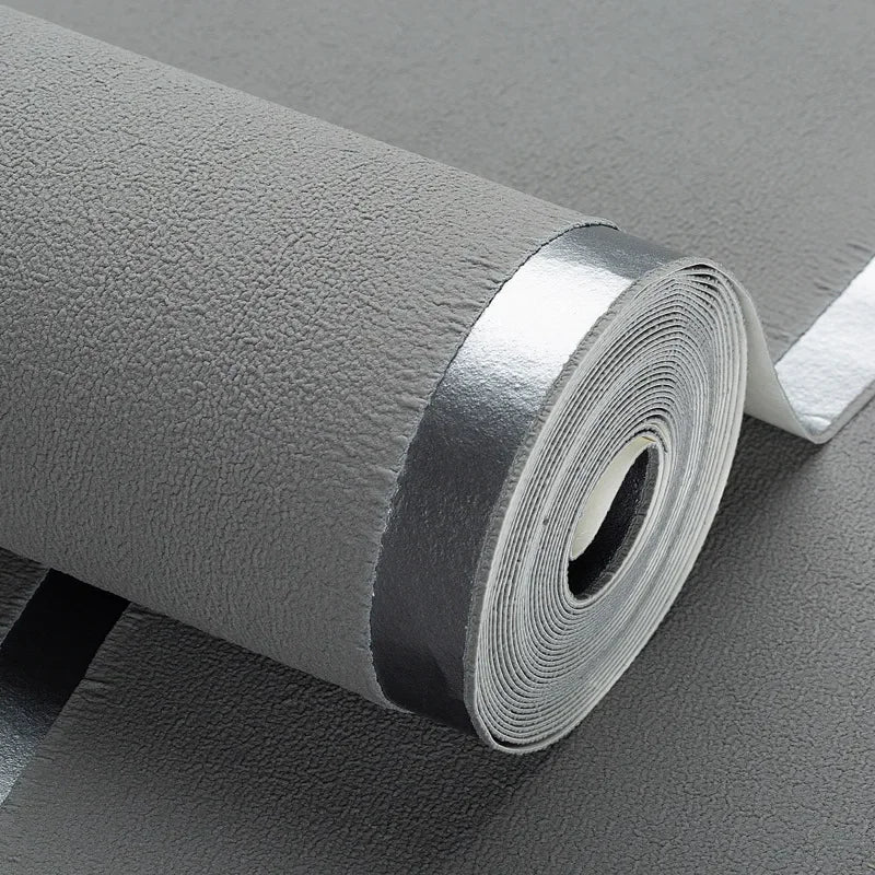 Hirschhaut Samt horizontal gestreifte Tapete Wohnzimmer Schlafzimmer gestreifte Film- und Fernsehwand 3D-Relief verdickte Tapete