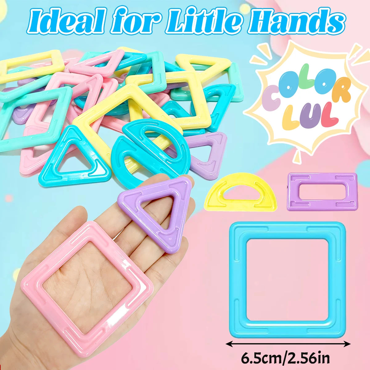 STEM Educational Magnetic Building Blocks Set for Boys & Girls Engaging Magnet set Creative Development Toy for Kids Gift.