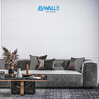 12 piece/3m² /50cm Decorative Textured PVC 3D Wall Panel 3D wall sticker Interior Wall Decor Living Room Bedroom in White/Black