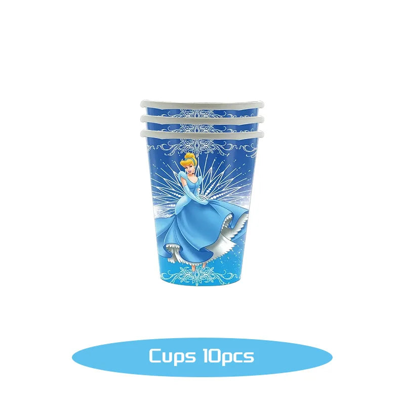 Disney Cinderella Geburtstag Dekoration Party Liefert Hintergrund Geschirr Set Luftballons Dekoration Party Gefälligkeiten Für Kinder Geburtstag