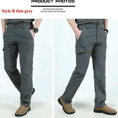 Tactical Cargo Pants Men Outdoor Waterproof SWAT Combat Military Camouflage Trousers Casual Multi Pocket Male Work Joggers.