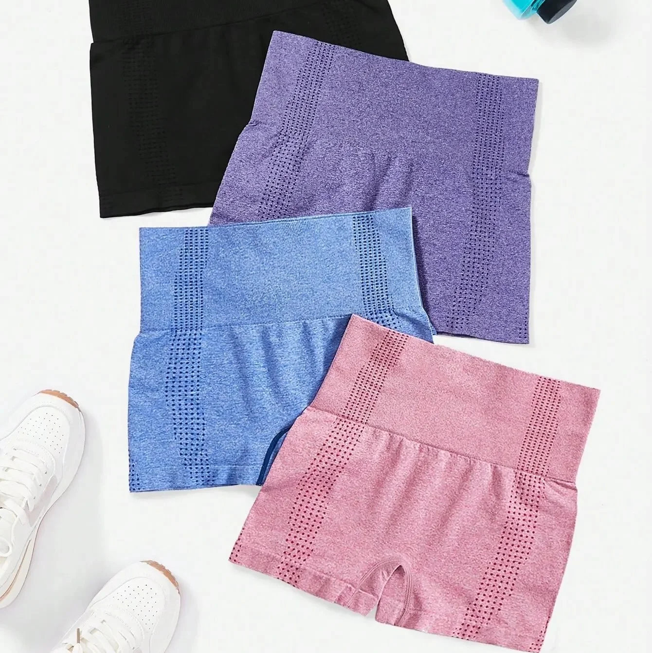 Sexy Seamless Knitted Yoga Sportswear Set Women's Quick Dry Tight Fitness Clothes Set Comfortable High-End Sensation