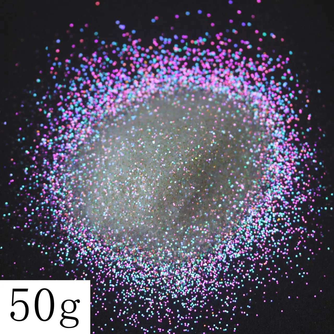 Ultra Fine Colorful Spark - Solvent Resistant White Iridescent Glitter -  - 015 Size, 0.5 mm