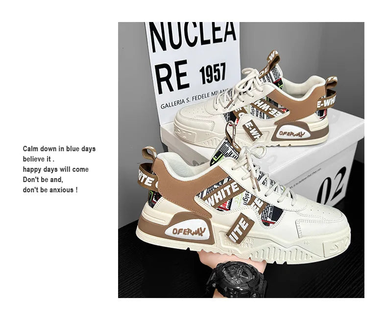 High Quality Men's Casual Shoes  Luxury Male Sneaker Outdoor Fashion Skateboard Shoes Running Platform Designer Vulcanized Shoes