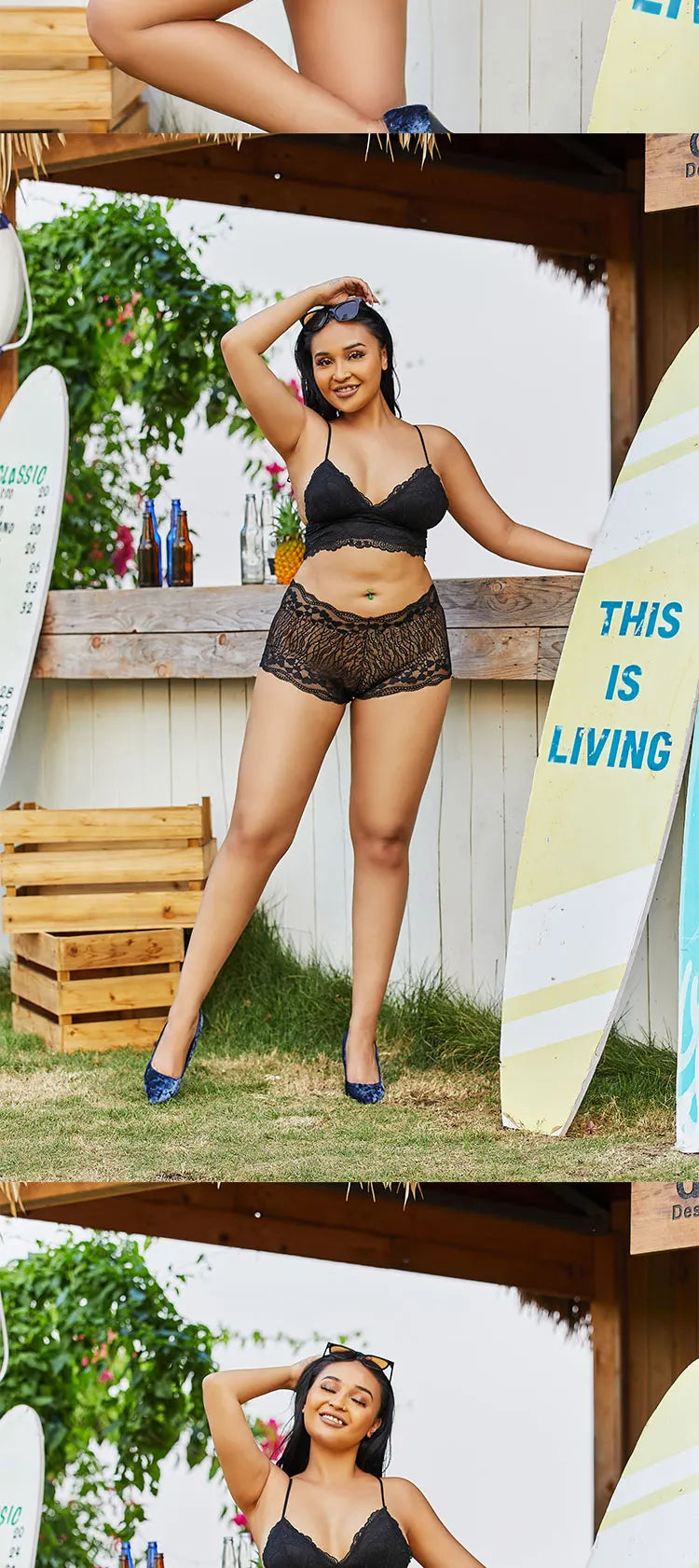 8Pcs/Set Sexy Lace Floral Boyshorts Underwear for Women Sexy Hollow Out Solid Panties Female Low-Waist Breathable Girls Lingerie.