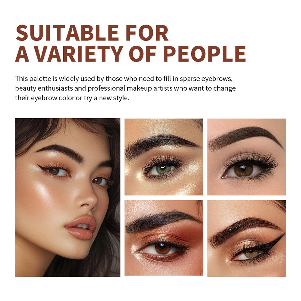 Curve Case Cream Eyebrow Cream Blush Highlighter Palette Matte Shimmer Finishes Shadow Tones Long-Lasting Cosmetics