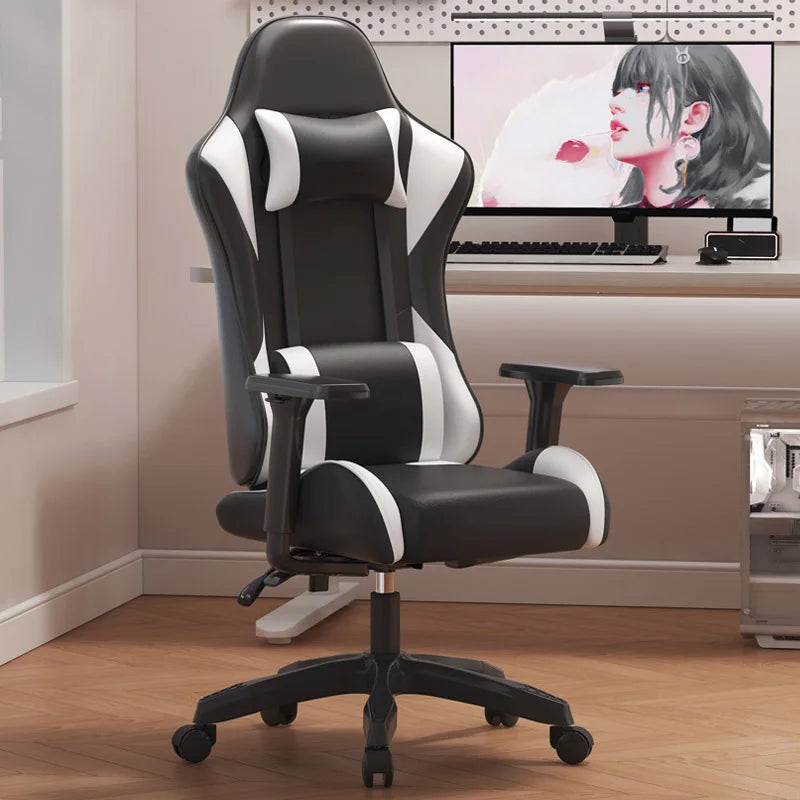 Computer-Bürostühle mit Rückenlehne, ergonomischer Gaming-Sessel mit drehbarer Silla-Heimbüromöbel für langes Sitzen