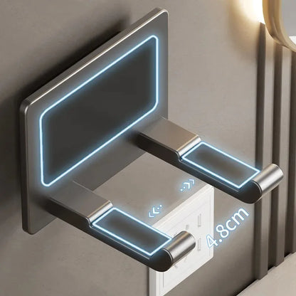 Ohne Stanzen Badezimmer Haartrockner Aufhänger Haartrockner Lagerregal Saugnapf Lagerregal Toilette Multifunktions-Lagerregal