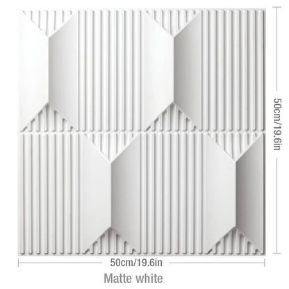 4pcs/ 50x50cm 3D Wall Panels Indoor Wall Decoration for Living Room Bedroom Hotel Office Mural Tile-Panel-Mold 3D Wall Sticker