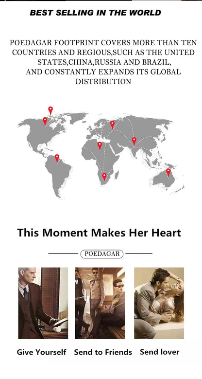 POEDAGAR Luxury Men Watch Top Original Waterproof Luminous Chronograph Man Wristwatch Stainless Steel Quartz Men's Watches Reloj