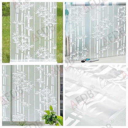 Frosted Self Adhesive Glass Window Film Privacy Protection Vinyl for Stained Glass Window Sticker Heat Insulation.
