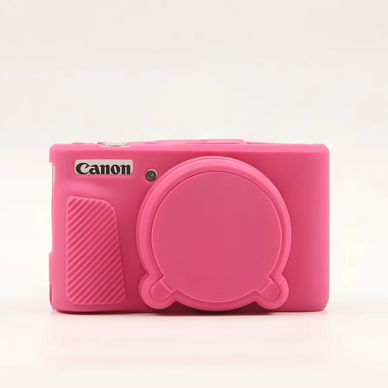 Camera Case for Canon PowerShot SX740 / SX730 Digital Camera, Soft Silicone Protective Bag Removable Lens Cover Accessories.