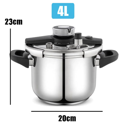 MOEYE 4/6L Pressure Cooker Multifunctional Pressure-Limited Explosion-proof Pressure Cooker Stainless Steel Kitchen Pressure Pot.