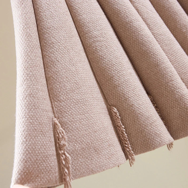 All Match Knitting Short Pleated Skirt Women Autumn Winter 2025 High Waist Mini Skirts Woman Casual Solid Thick A Line Skirts.