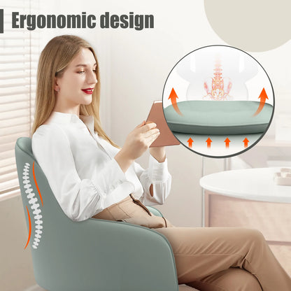 Daccormax Ergonomischer Bürostuhl – verstellbarer Netz-Computertischstuhl, drehbare Räder, bequemer Arbeitsstuhl für zu Hause