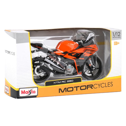 Maisto 1:12 KTM RC 390 Die Cast Vehicles Collectible Hobbies Motorcycle Toys Model.