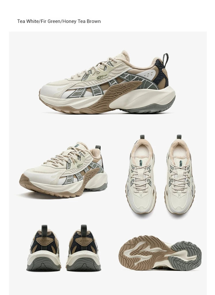 Xtep Flame 5.0 Men's Cotton Shoes 2024 Winter Comfortable Lightweight Heightening Rabbit Fur Warm Retro Casual Shoe 976419370048