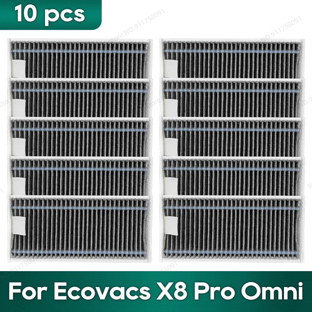 Compatible for Ecovacs X8 Pro Omni Accessories Main Side Brush Hepa Filter Rag Dust Bag Replacement Parts
