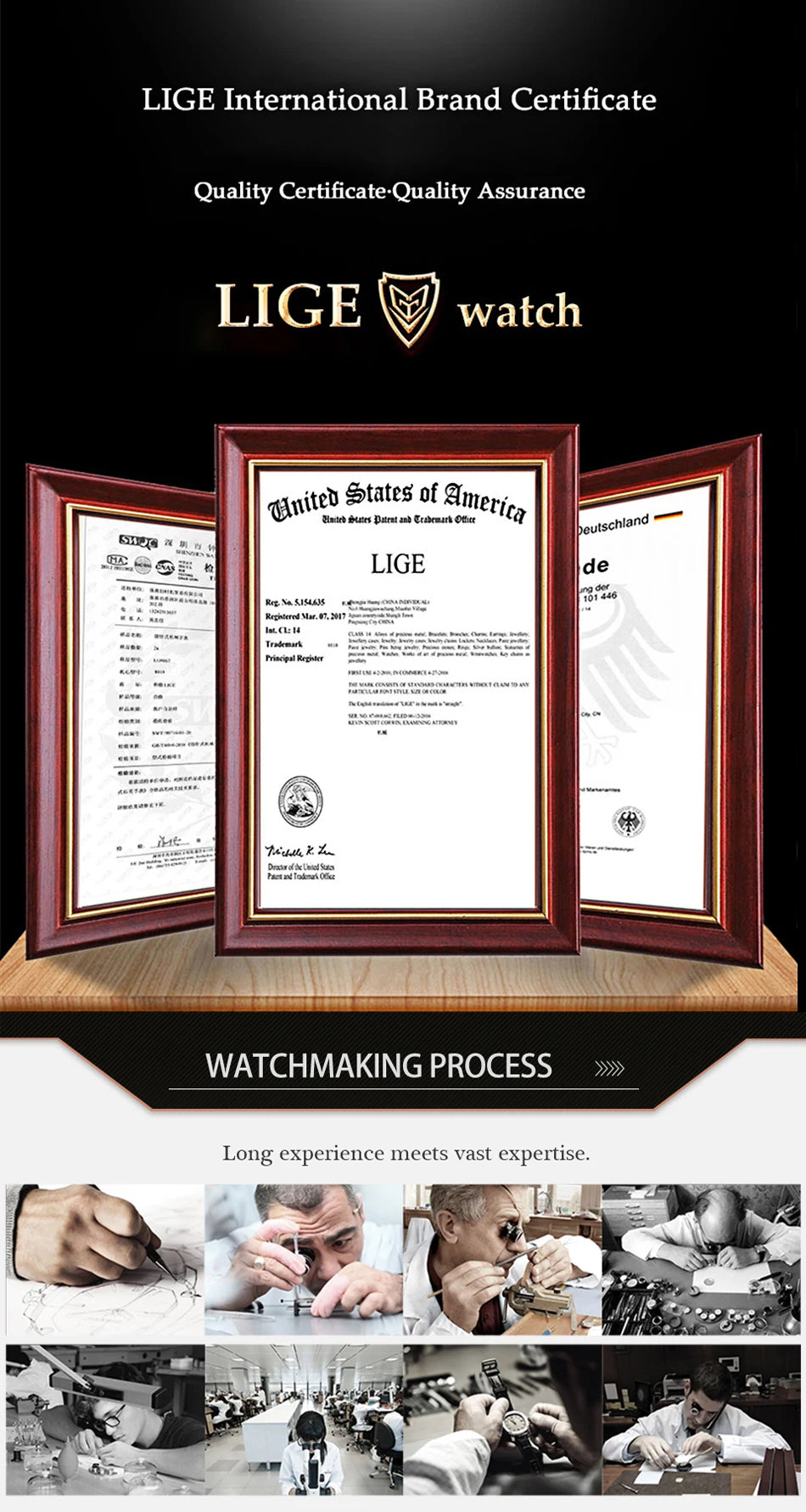 LIGE 2025 Diamond Women's Watch Fashion Elegant Quartz Wristwatches Waterproof Steel Strap Watch For Ladies Gifts Reloj Mujer.