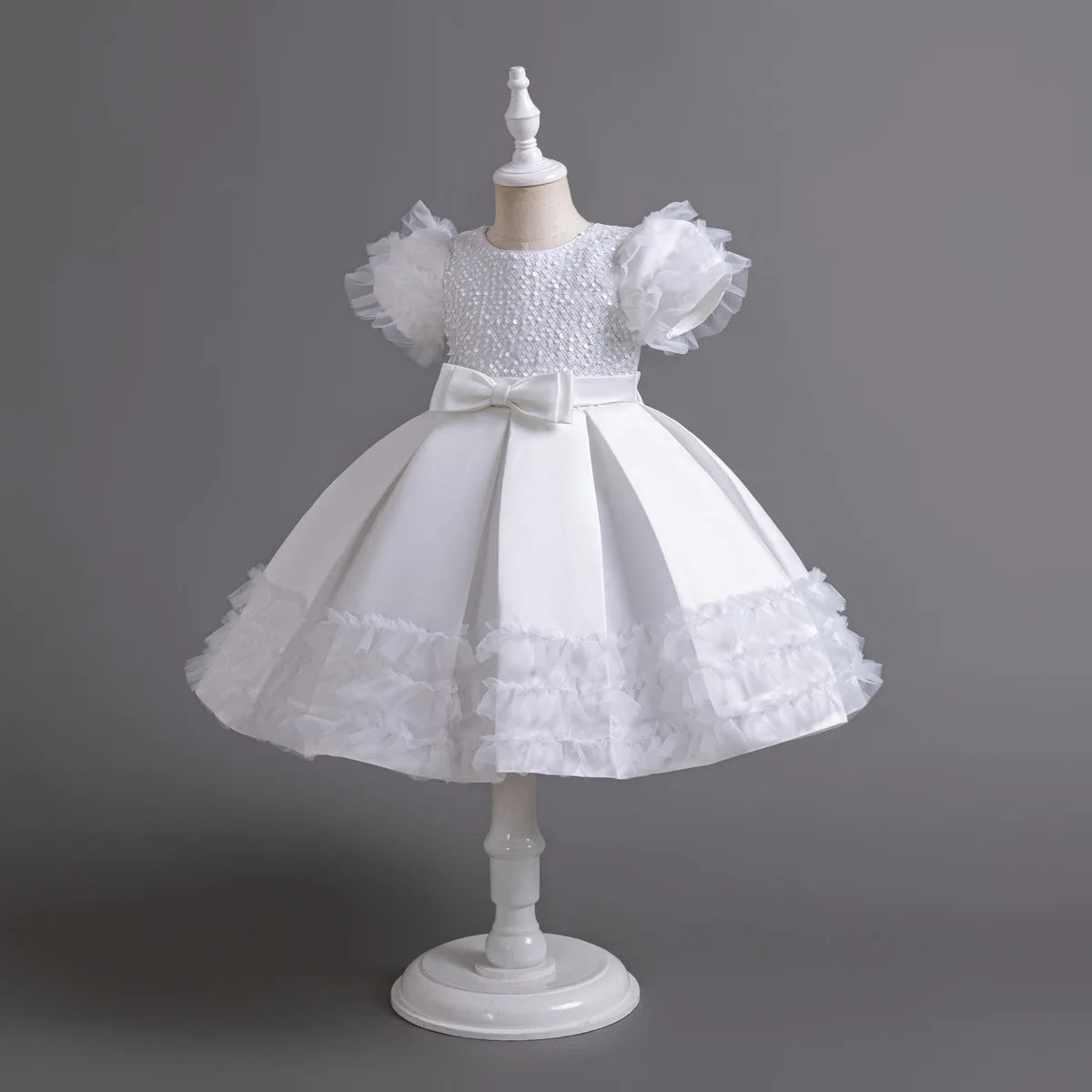 Hetiso Mädchen Pailletten Prinzessin Kleid flauschige Tutu Ärmel Geburtstags feier Leistung Hochzeit Ballkleid Kinder Kleider 3 6 8 10 Jahre.