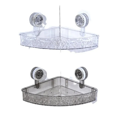 Nicht perforierter Saugnapf für Badezimmer, dreieckiges Aufbewahrungsregal, Wandmontage, WC-Waschtisch, Ecklagerregal, praktischer Handtuchhalter