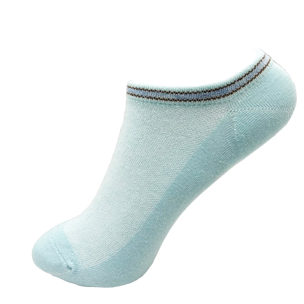 4 Pairs Cotton Women's Boat Socks No Show Socks Set for Lady White Invisible Cotton Socks Pack Pink Black Breathable Summer.