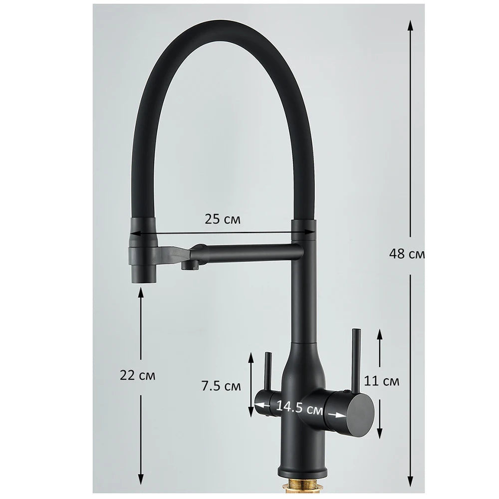Filtered Kitchen Faucet Purification Tap With Magnetic Sprayer Kitchen Faucet Filtered Water Purification Feature Kitchen Tap