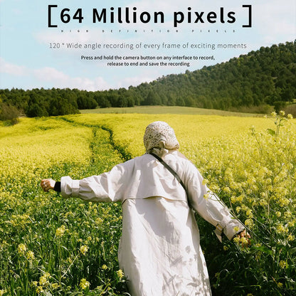 3 Inch IPS Digital Camera 4K 64MP Color Display 16X Digital Zoom HD Vlogging Digital Camera for Photography Video.