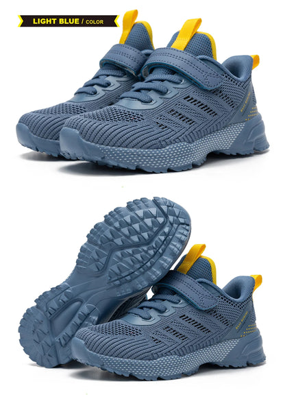 Baasploa Children Running Shoes Fashion Lightweight Boys Sport Sneakers Breathable Mesh Tenis School Shoes for Boys Kids Sneaker