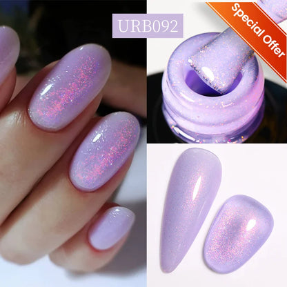 UR SUGAR 7/7.5ml Summer Blue Silver Gel Nail Polish Semi Permanent High Quality Soak Off UV LED Varnishes Nails Art Manicure