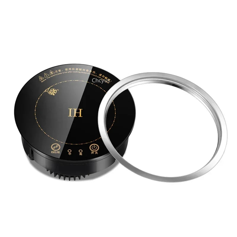 Mini Electric Magnetic Induction Cooker Wire control Embedded Hotpot Hob Burner Waterproof hot pot Tea Boiler Stove Cooktop 800W.