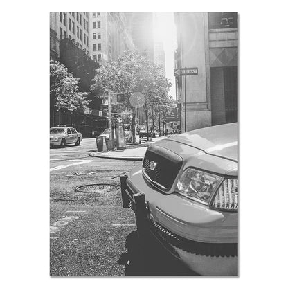 New York City Canvas Posters and Prints Black and White Wall Art Pictures Living Room Decoration Painting on The Wall Home Decor.