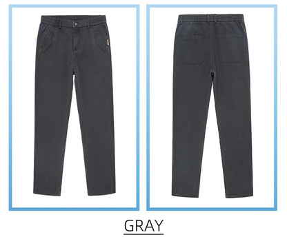 Men's Loose Straight Lyocell Wide Leg Trousers 2025 Autumn Winter Drape Comfortable Versatile Casual Pants Plus Size 5XL.