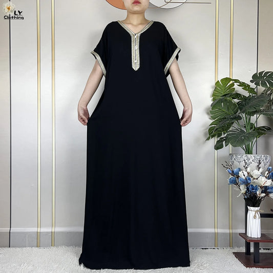 Neue Sommer-Kaftan-Abaya 2023, afrikanische Kleider für Frauen, traditionelle Kleidung, Islam-Gebetskleidung, Türkei, muslimische lose Robe, Ramadan