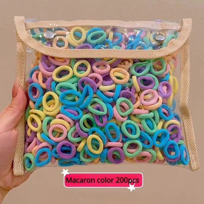 Fresh Simple Women's Hair Ties And Hair Accessories Set High Elasticity Cute Geometric Design Resin Hair Bands for African Eu...