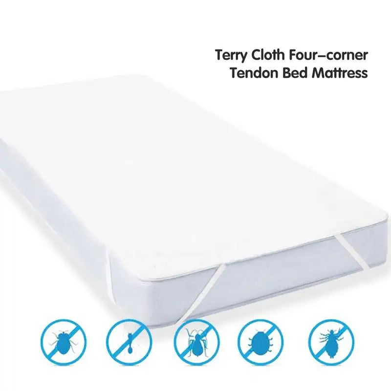 ALL Size Cotton Terry Waterproof Mattress Pad Cover Anti Mites Bed Sheet Waterproof Mattress Protector For Bed Mattress Topper.
