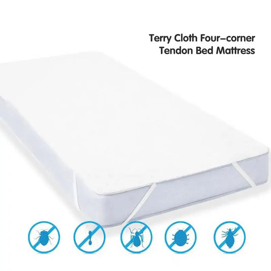 ALL Size Cotton Terry Waterproof Mattress Pad Cover Anti Mites Bed Sheet Waterproof Mattress Protector For Bed Mattress Topper.