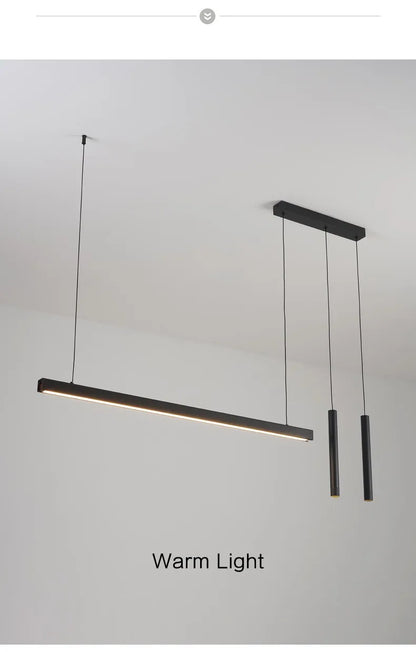 Esszimmerlampe Küchenleuchten Wort lange Restaurant Kronleuchter moderne minimalistische Bürolampen Nordic Bar Insel Kronleuchter.