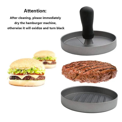 Burger Press Hamburger Meat Tool Patty Maker Aluminum Burger Maker for Kitchen BBQ Grill.