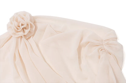 WhereMery Sexy Irregular Oblique-neck Flower Applique T Shirt Summer Off Shoulder Fashion Long Sleeve Crop Tops Street Mesh Tees