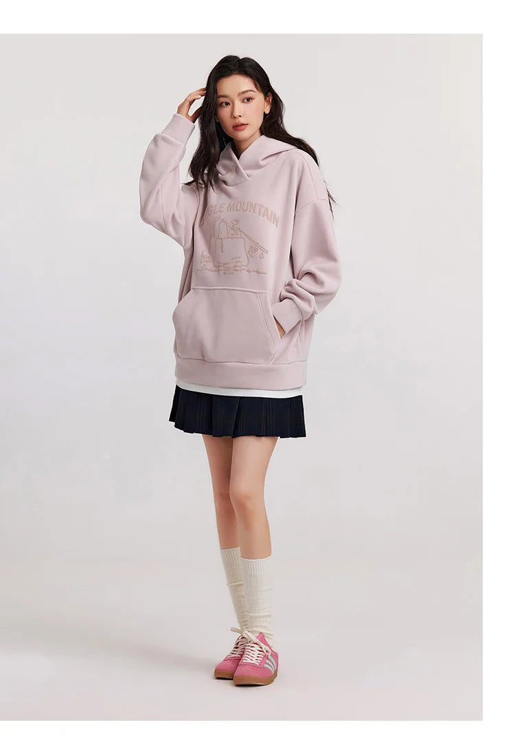 Semir Sweater Women Mid-Length Patterned 2024 New Oversize Warm Versatile Soft Winter Clothing.