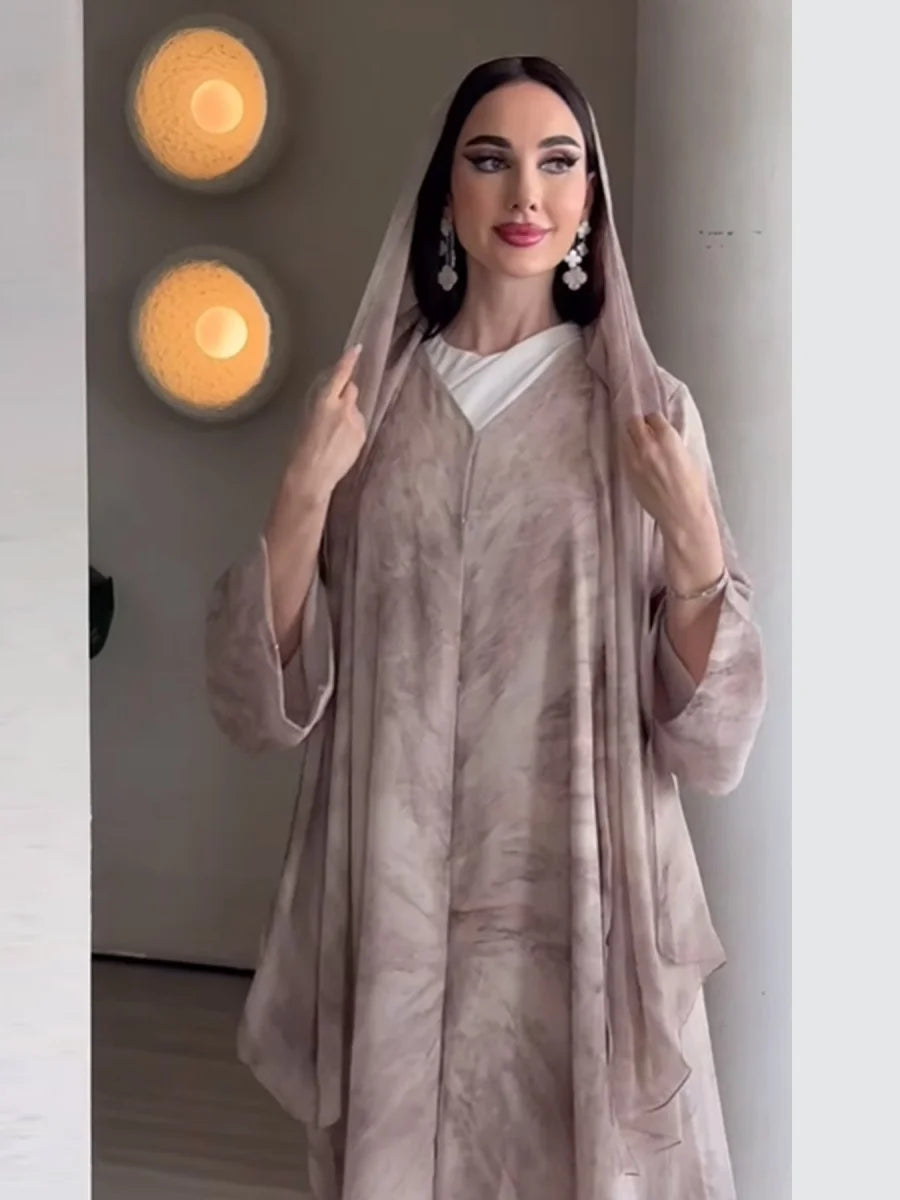 Muslim Women Fashion Dubai Abaya luxury Print Hijab Dress Kimono Cardigan Kaftan Ramadan Robe Femme African Islam Dresses Kebaya.