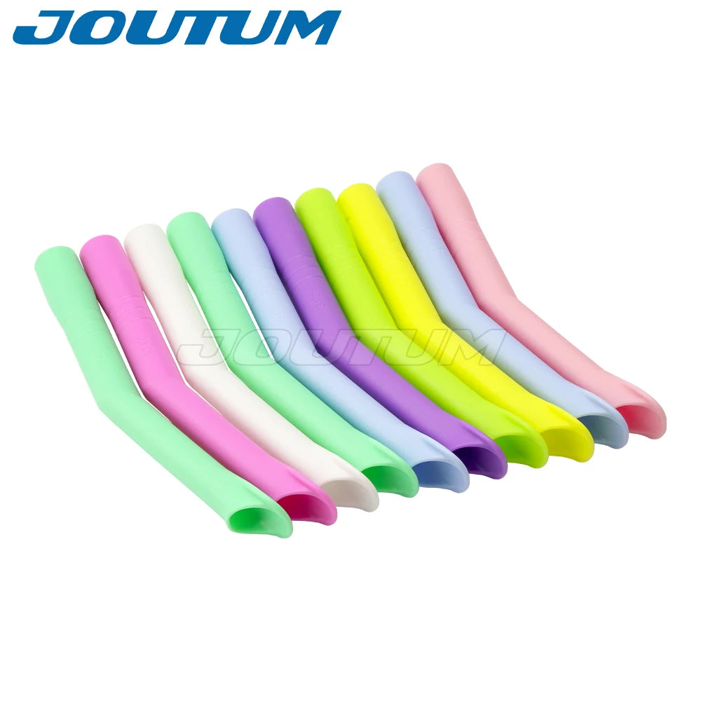 10pcs Dental Autoclavable Strong Suction Tips Dental Duckbill Evacuation Tips Aspirator Saliva Tube Suction Tips Dental Material.