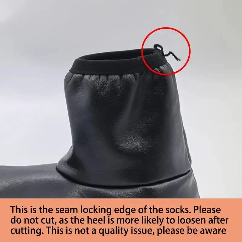 1 Pair Men Women Outdoor Sports Warm Snowfield Socks for Autumn Winter Thickened Windproof Warm Inner Plush Indoor Floor Socks.